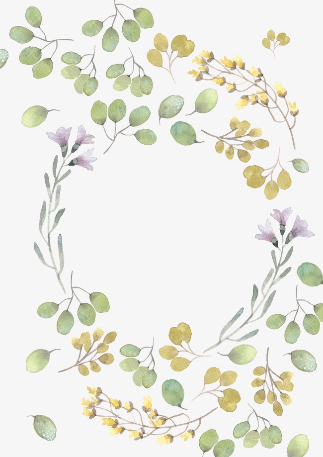 650x919 Fresh Green Leaves Watercolor Leaves, Watercolor Clipart, Leaf