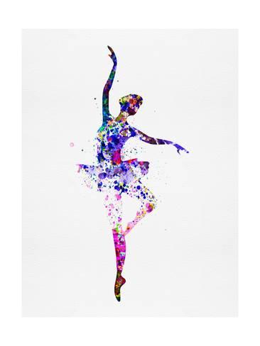 366x488 Ballerina Dancing Watercolor 2 Art By Irina March
