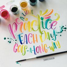 Watercolor Lettering