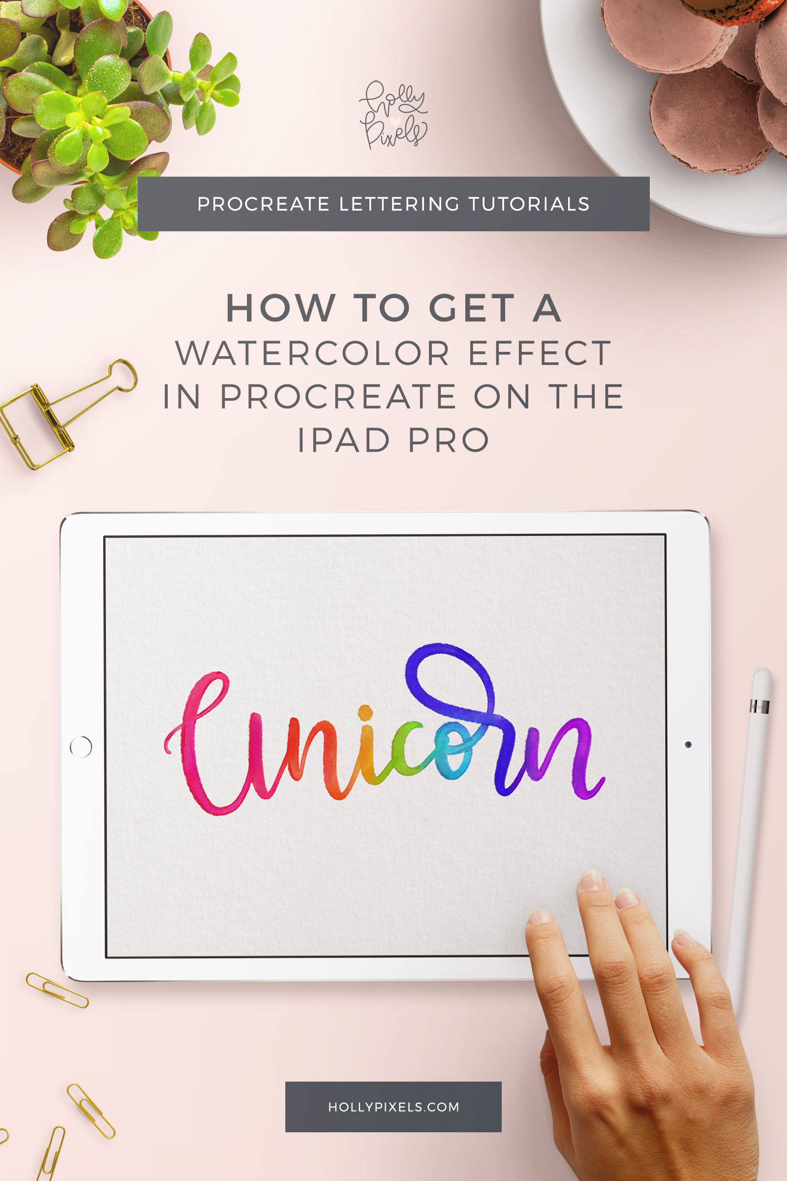 1600x2400 How To Make A Watercolor Effect For Brush Lettering Using