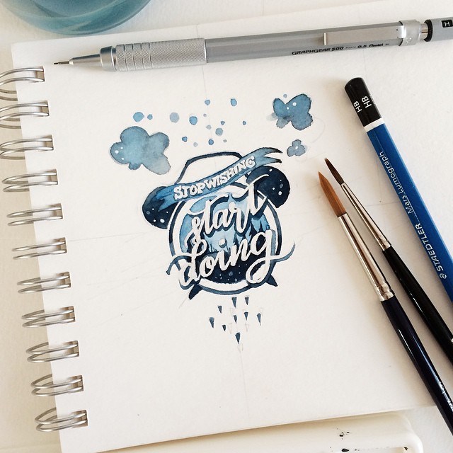 640x640 Manila Speak Watercolor Lettering A Different Kind Of Style