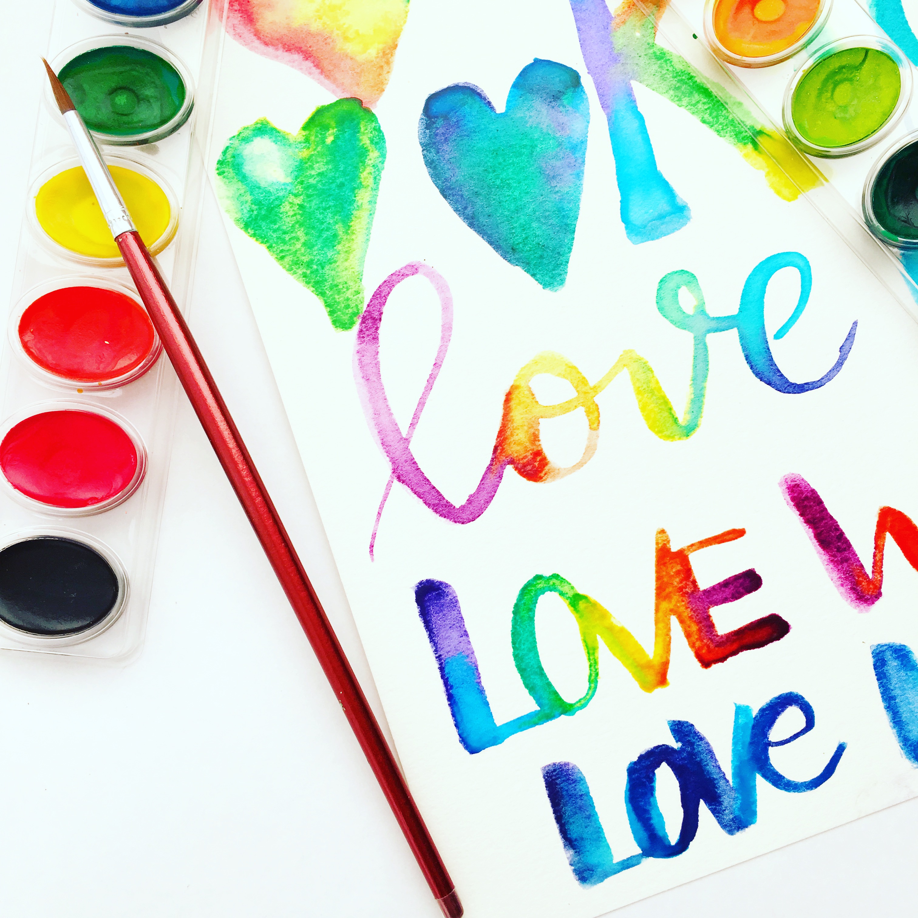 3024x3024 Watercolor Brush Lettering Worksheets Have Arrived! Kelly Creates