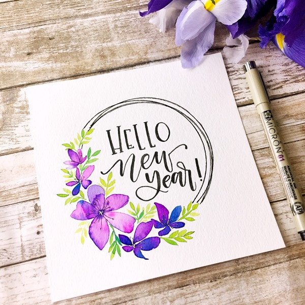 600x600 Watercolor Brush Lettering Workshop