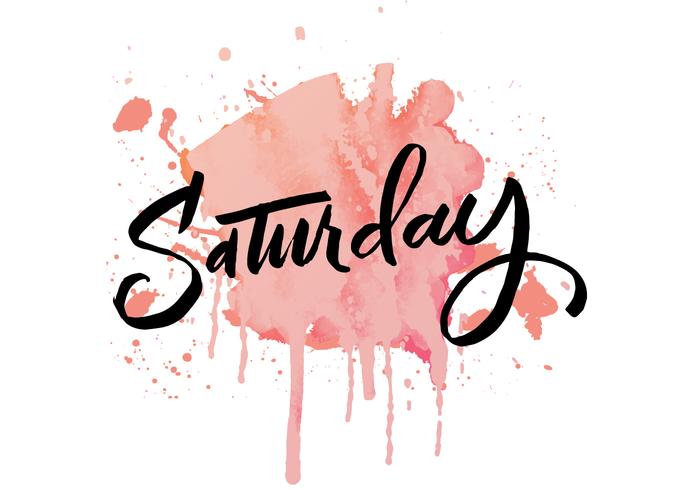 700x490 Saturday Watercolor Lettering