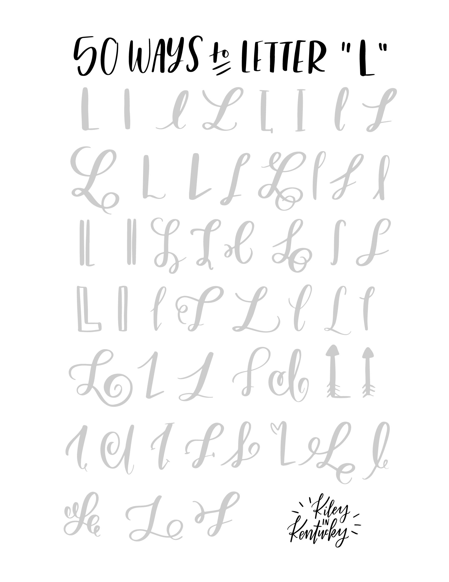 1836x2376 50 Ways To Letter L Lettering 50th
