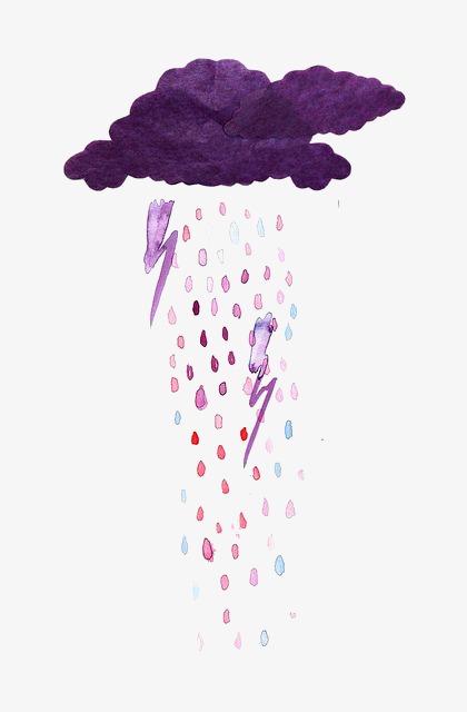 420x640 Purple Clouds, Creative Clouds, Lightning, Watercolor Clouds Png