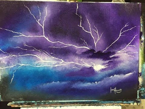 480x360 This Show How To Paint Lightning For Beginners In Acrylic With