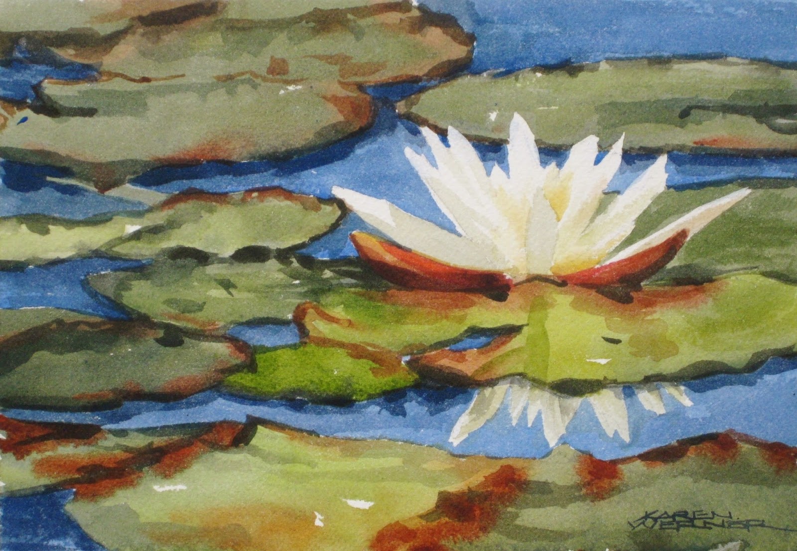 Watercolor Lily Pads at GetDrawings | Free download