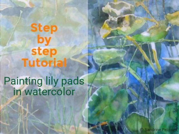 600x450 Painting Lily Pads With Watercolor, Step By Step Painting Tutorial
