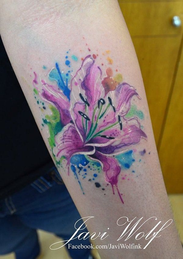 600x850 Awesome Lily Tattoo Designs Flower Tattoos