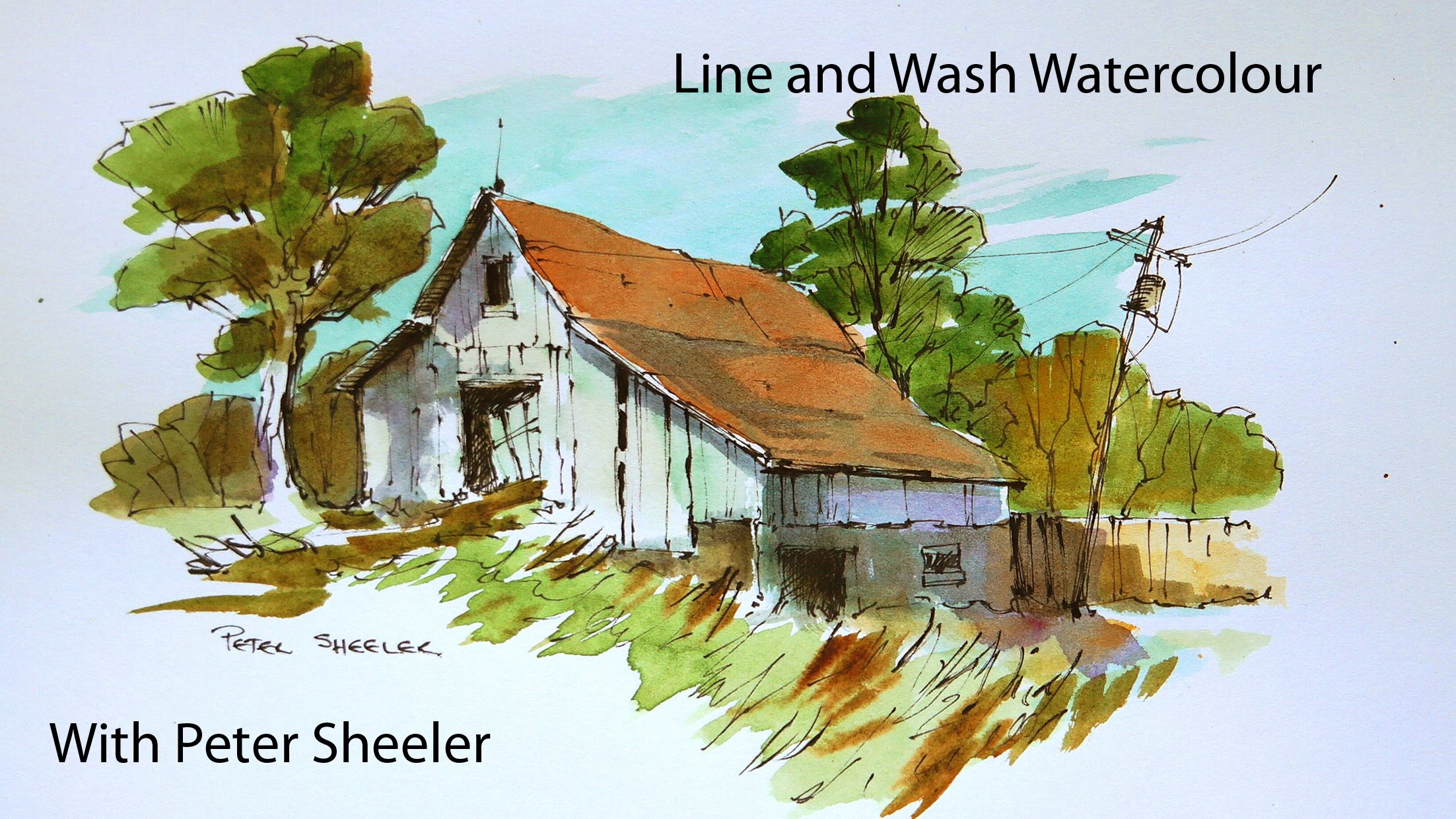 2205x1240 A Line And Wash Watercolour Tutorial By Peter Sheeler, Quick And