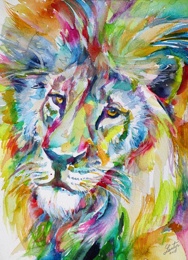 649x900 Lion Face