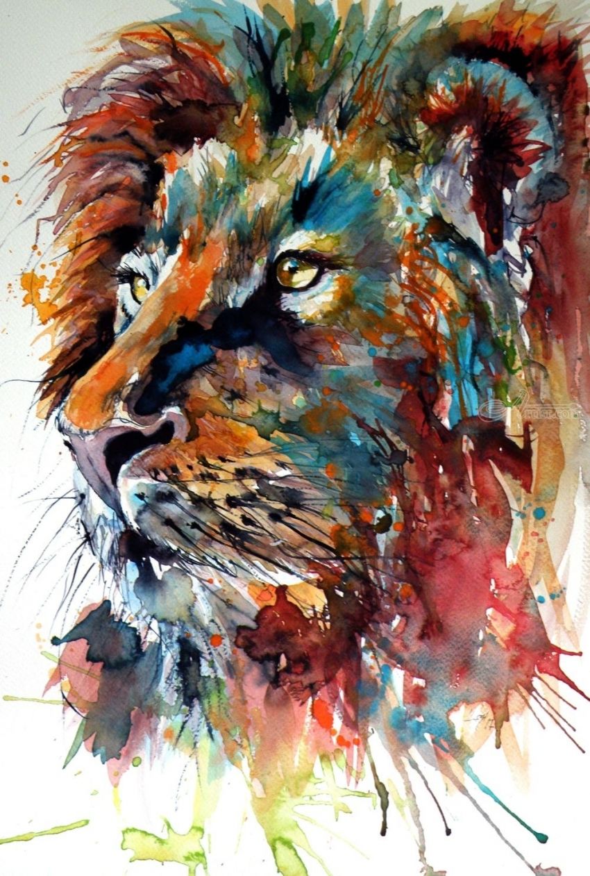 850x1261 Lion Paintings By Kovacs Anna Brigitta