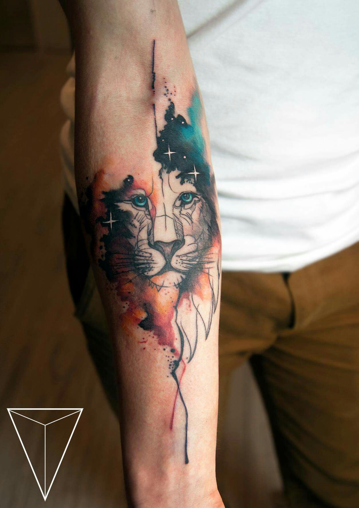 1254x1772 Gorgeous Watercolor Lion Tattooslt3