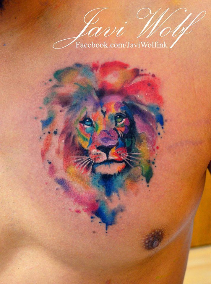 714x960 Lion Tattooed By Javi Wolf Tattoos Lions, Tattoo