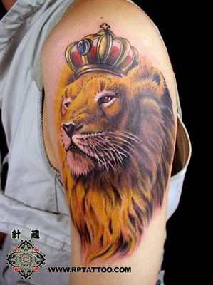 299x400 Watercolor Lion Tattoo Design On Shoulder Best Tattoo Ideas Gallery