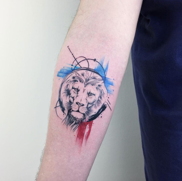 595x593 50 Lion Tattoos That Are 100 Percent Epic
