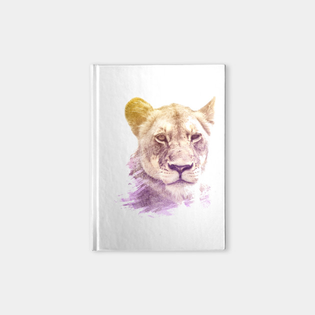 630x630 Lioness Superimposed Watercolor