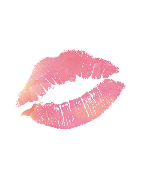 472x600 Watercolor Lips Print Art Print Senegence Lips