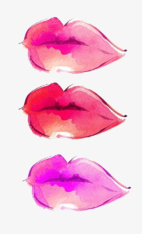 540x893 Watercolor Lips, Lip Color, Pink, Rose Png And Psd File For Free