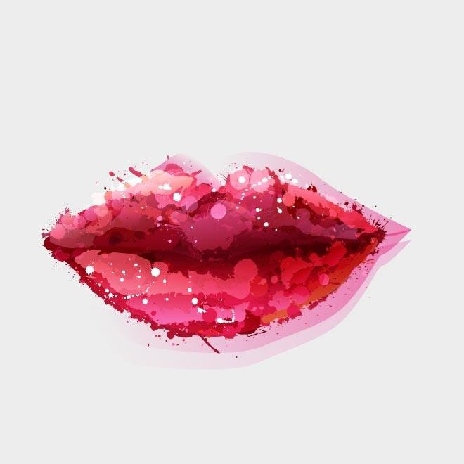 660x660 Free Watercolor Lips Vector Art.eps Psd Files, Vectors Amp Graphics