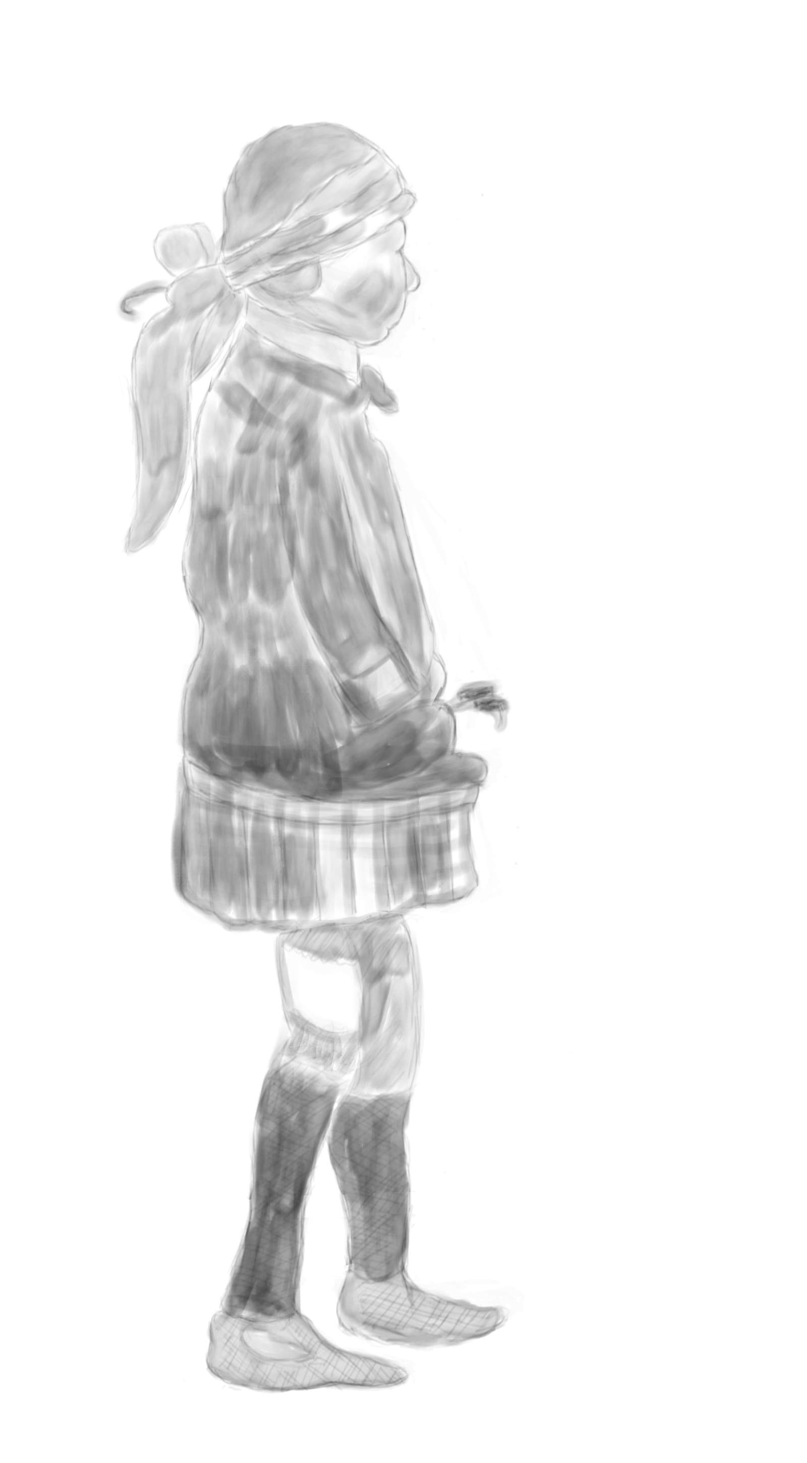 1600x2900 Watercolor Little Girl