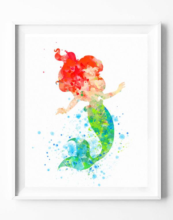 600x761 Disney Princess Ariel Poster The Little Mermaid Art Print