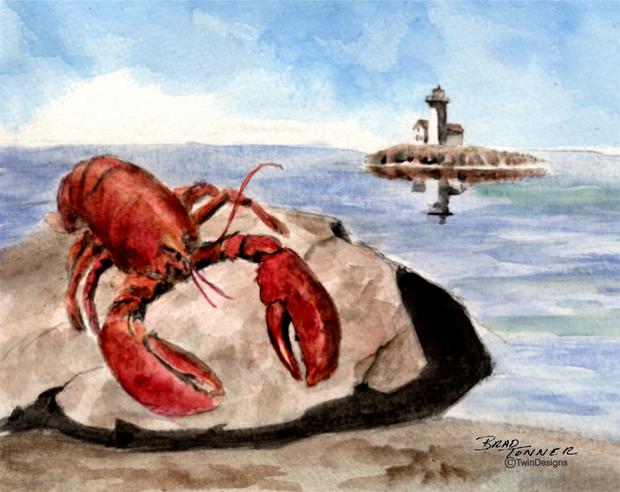 620x492 Lobster Note Cards Twindesigns Gift Shop