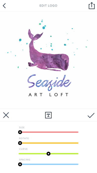 392x696 Watercolor Logo Design