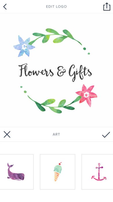 392x696 Watercolor Logo Maker