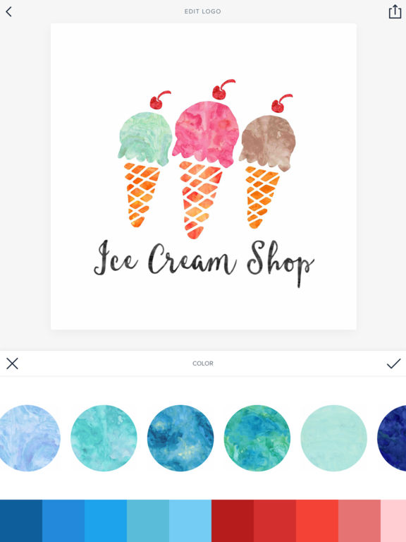 576x768 Watercolor Logo Maker