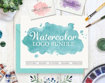 340x270 Watercolor Logo Etsy
