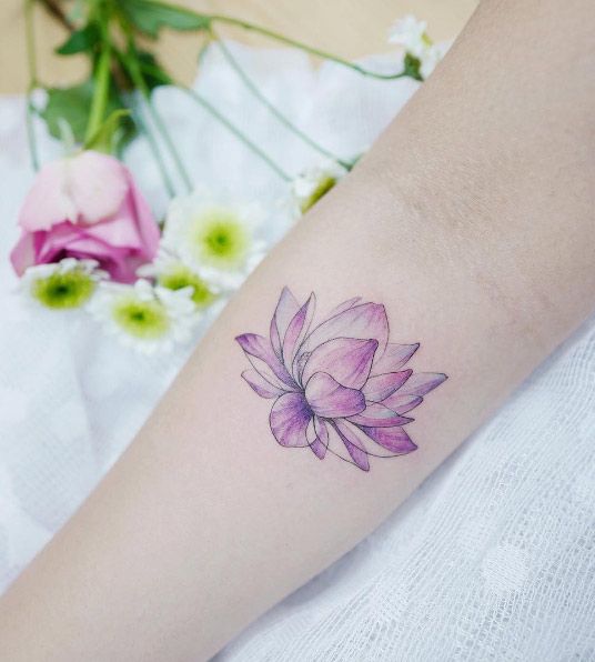 536x596 Utterly Beautiful Watercolor Tattoos We Love Tattoos On