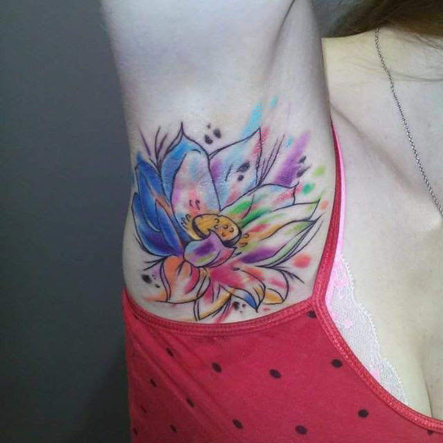 640x640 Watercolor Lotus Tattoo Best Tattoo Ideas Gallery