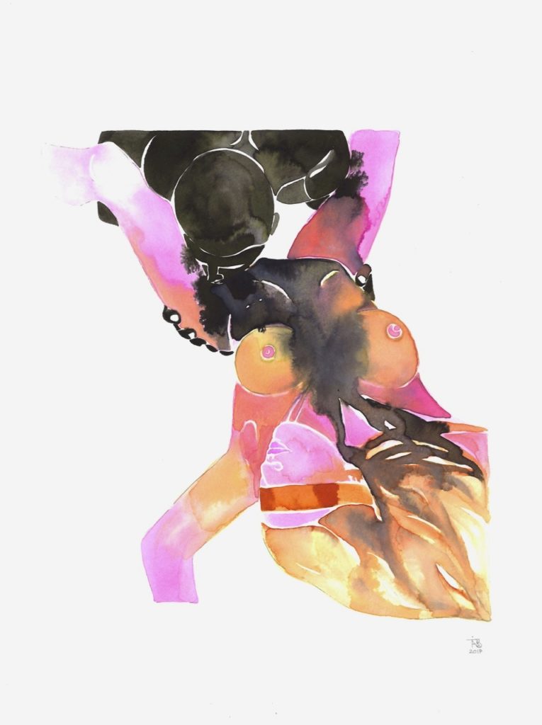 765x1024 Make Love Watercolor Series Nr. 66