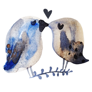 317x317 Watercolor Love Stickers On Viber