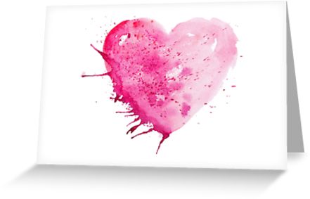 441x283 Watercolour Watercolor Love Heart Valentines Anniversary Wedding