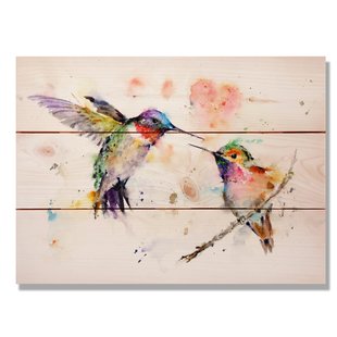 310x310 Love Birds Canvas Wall Art Wayfair