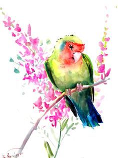 236x314 Watercolor Love Birds