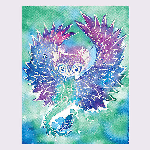 500x500 Nebulous Stars Magic Watercolor