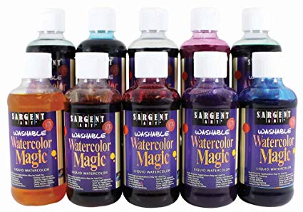 425x298 Sargent Art 22 6010 10 Count 8 Ounce Watercolor Magic Set