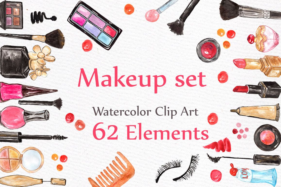 1158x772 Watercolor Makeup Set