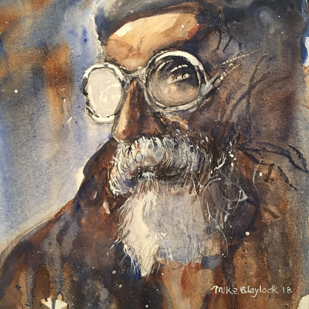 1024x1024 Watercolor Of An Old Man With A Beard Mike Blaylock