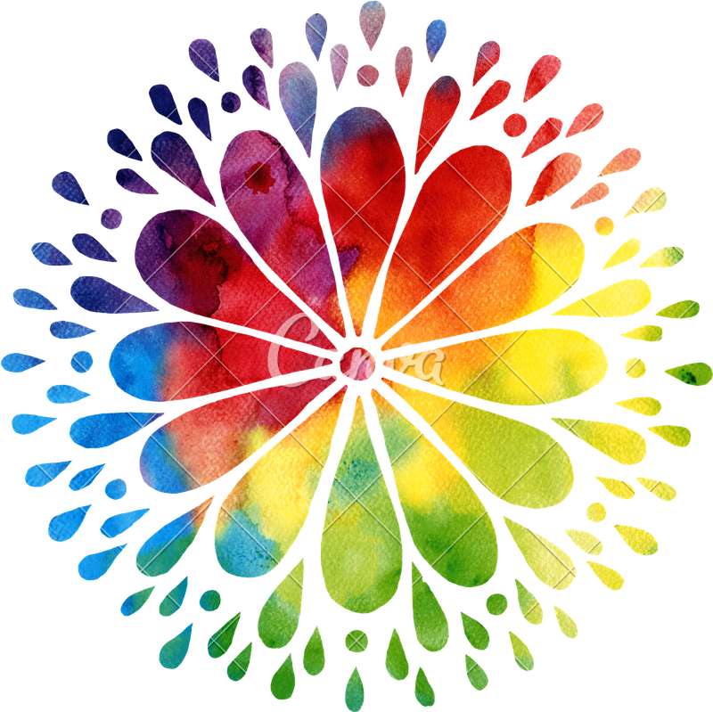 800x799 Watercolor Mandala
