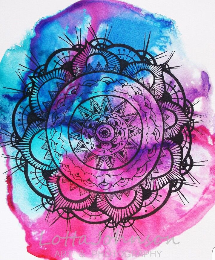 720x869 Watercolor Mandala