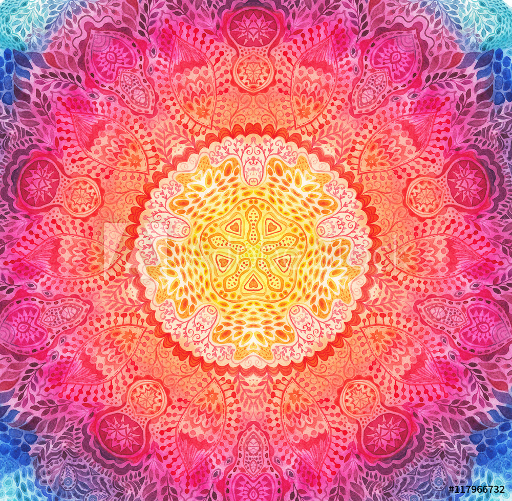 1000x980 Photo Amp Art Print Watercolor Mandala. Decor For Your Design