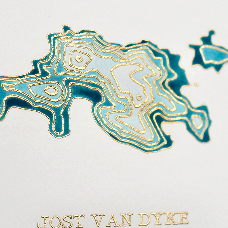 800x800 Jost Van Dyke Topographic Watercolor Map I Heart Jvd