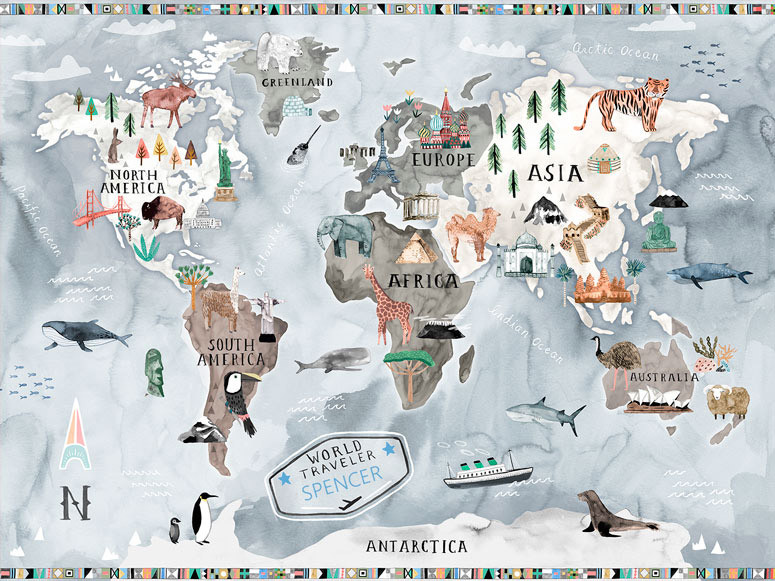 775x581 Watercolor Map