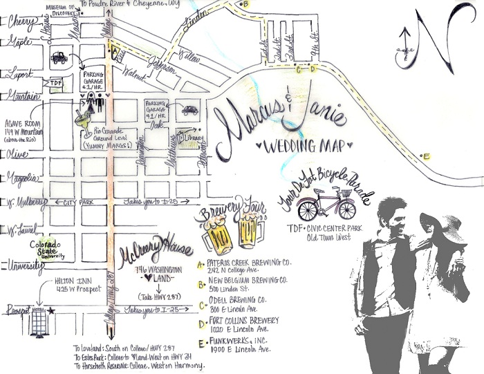 700x541 Wedding Invitation Maps Creator