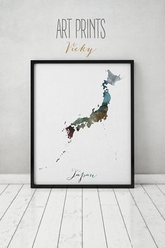 Watercolor Map Poster